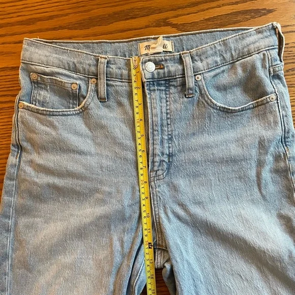 Madewell Perfect Vintage Jean in Fiore Wash Women Size 29 Straight Leg Blue - Picture 11 of 13
